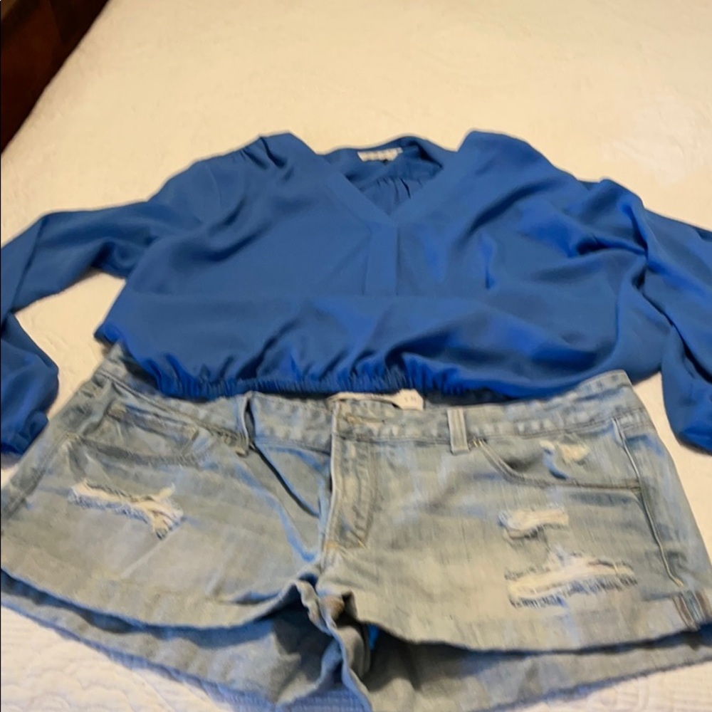 A&F jeans shorts